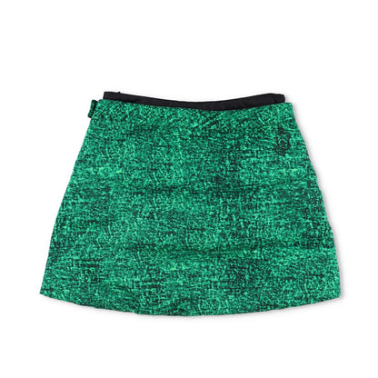 MONCLER GENIUS X JWA Womens Mini Skirt A-Line Green Button Short Size 42 RRP 495 — View 9