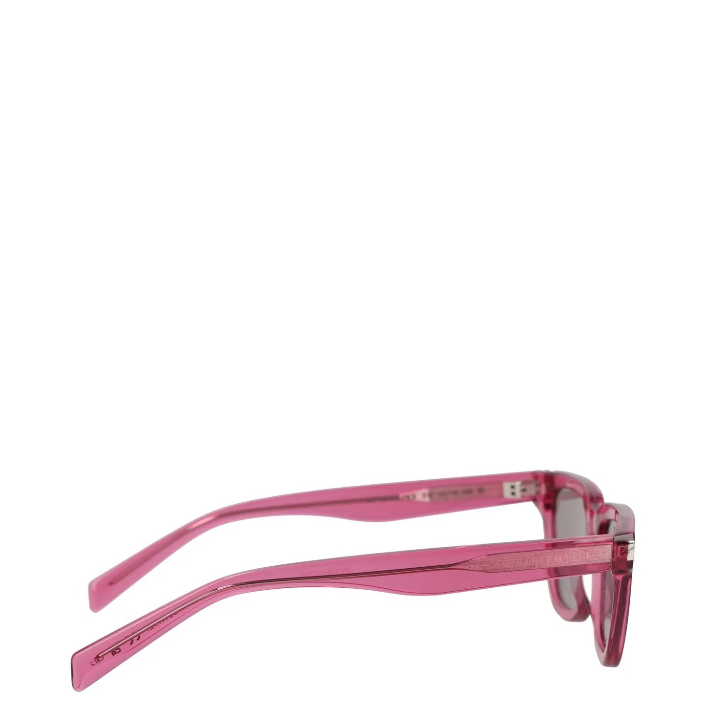 SAINT LAURENT Womens Square Sunglasses Pink Acrylic Tinted Lens One Size RRP 250 — View 6