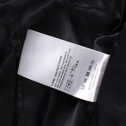 FENG CHEN WANG Mens Multi Flannel Stripe Overcoat Black Grey Size XL RRP 1275 — View 11