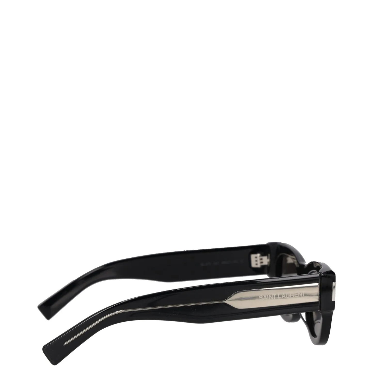 SAINT LAURENT Womens Square Sunglasses Black Acrylic Tinted Lens One Size RRP250 — View 6