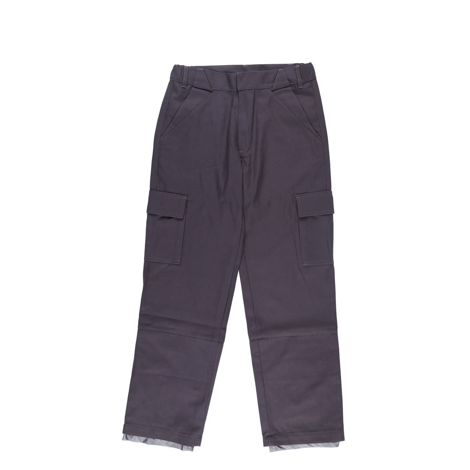 GR10K Mens Klopman Shank Structured Pants Grey Cargo Trousers Size 46 RRP 285