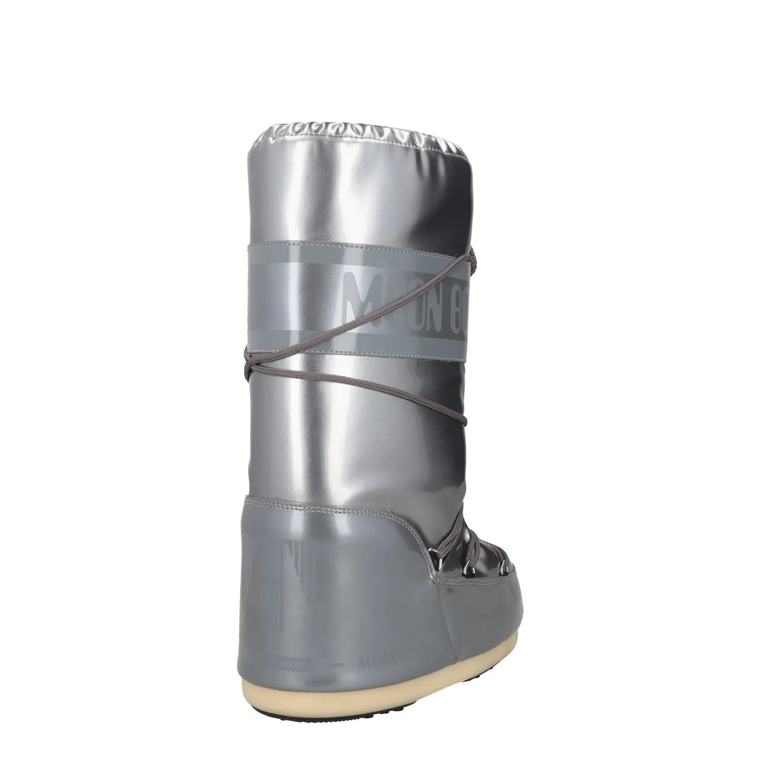 MOONBOOT Womens Knee High Snow Boots Silver Synthetic Lace Up UK 2.5-5 RRP 150 — View 6