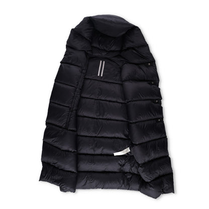 RICK OWENS Nylon Puffer Jacket Long Hooded Gilet Black Size EU 38 RRP1400 — View 9