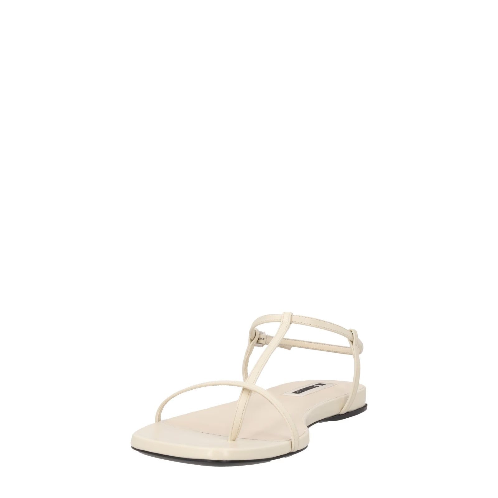 JIL SANDER Womens Thong Sandals Leather Square Toe White UK 7 RRP 667.9 — View 7