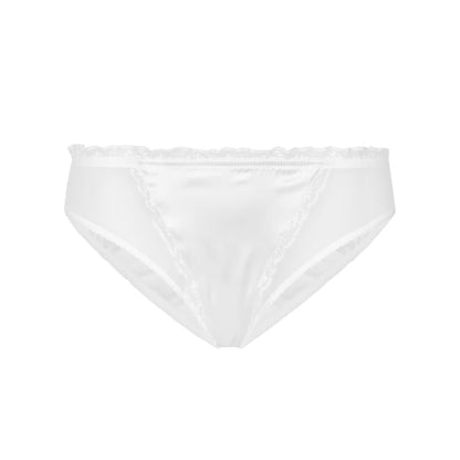DOLCE & GABBANA Womens Briefs Sheer Panel Lace White Knickers Size S RRP 245