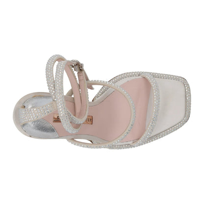 SOPHIA WEBSTER Womens Callista Strappy Suede Sandal 100 White Buckle UK 3 RRP750 — View 6