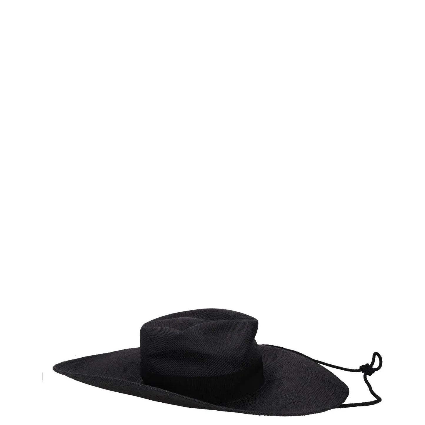 RUSLAN BAGINSKIY Womens Wide Brim Straw Fedora Hat Black Size M RRP 520 — View 6