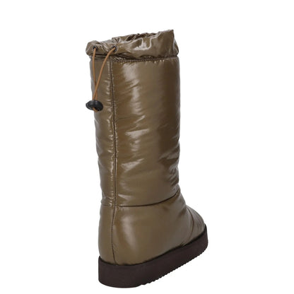 GIABORGHINI Womens Snow Boots Green Synthetic Mid Calf Drawstring UK 4 RRP 375 — View 6