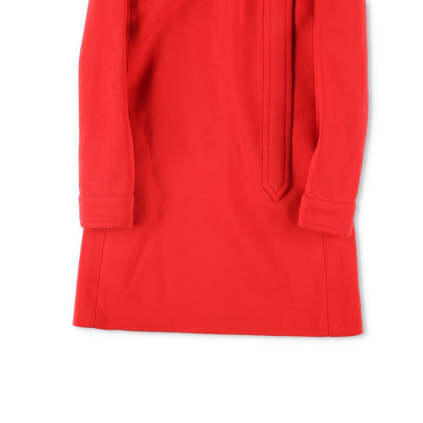 SAINT LAURENT Red Womens Wool Mini Dress Long Sleeve Size 36 Party RRP1900 — View 7