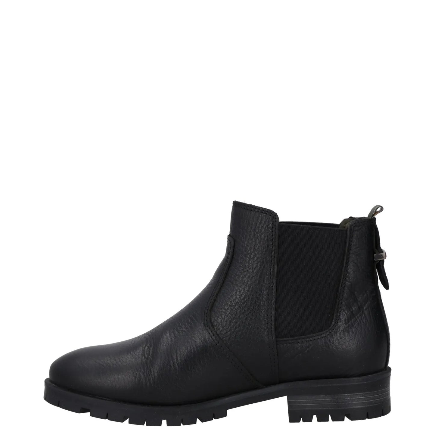 BARBOUR Womens Chelsea Boots Black Leather Ankle Pull On Rubber Sole UK 4 RRP129 — View 4