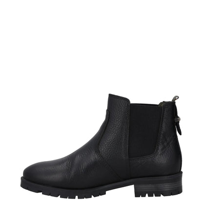 BARBOUR Womens Chelsea Boots Black Leather Ankle Pull On Rubber Sole UK 4 RRP129 — View 4