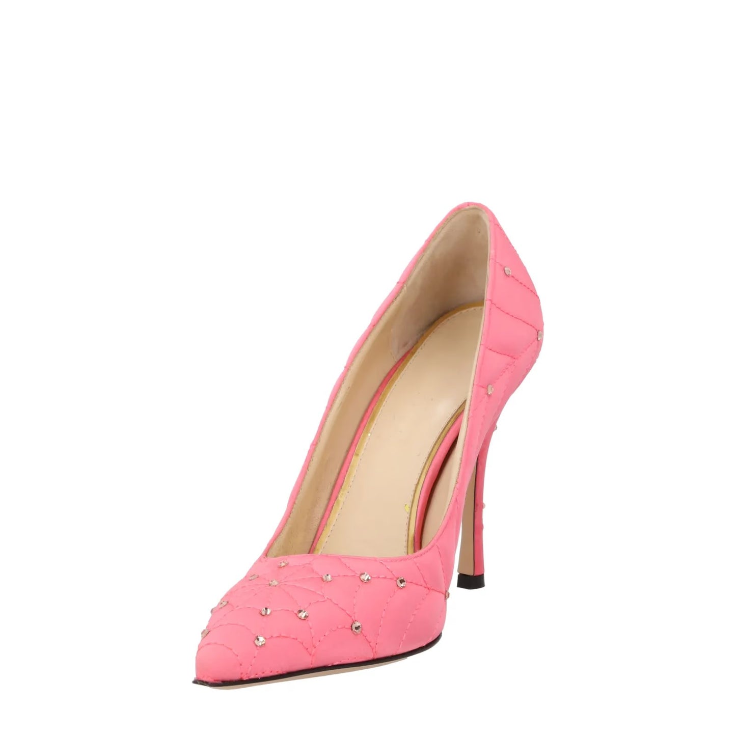 CHARLOTTE OLYMPIA Womens Bacall Pump Satin Court Shoes Pink UK 6 RRP 615 — View 3
