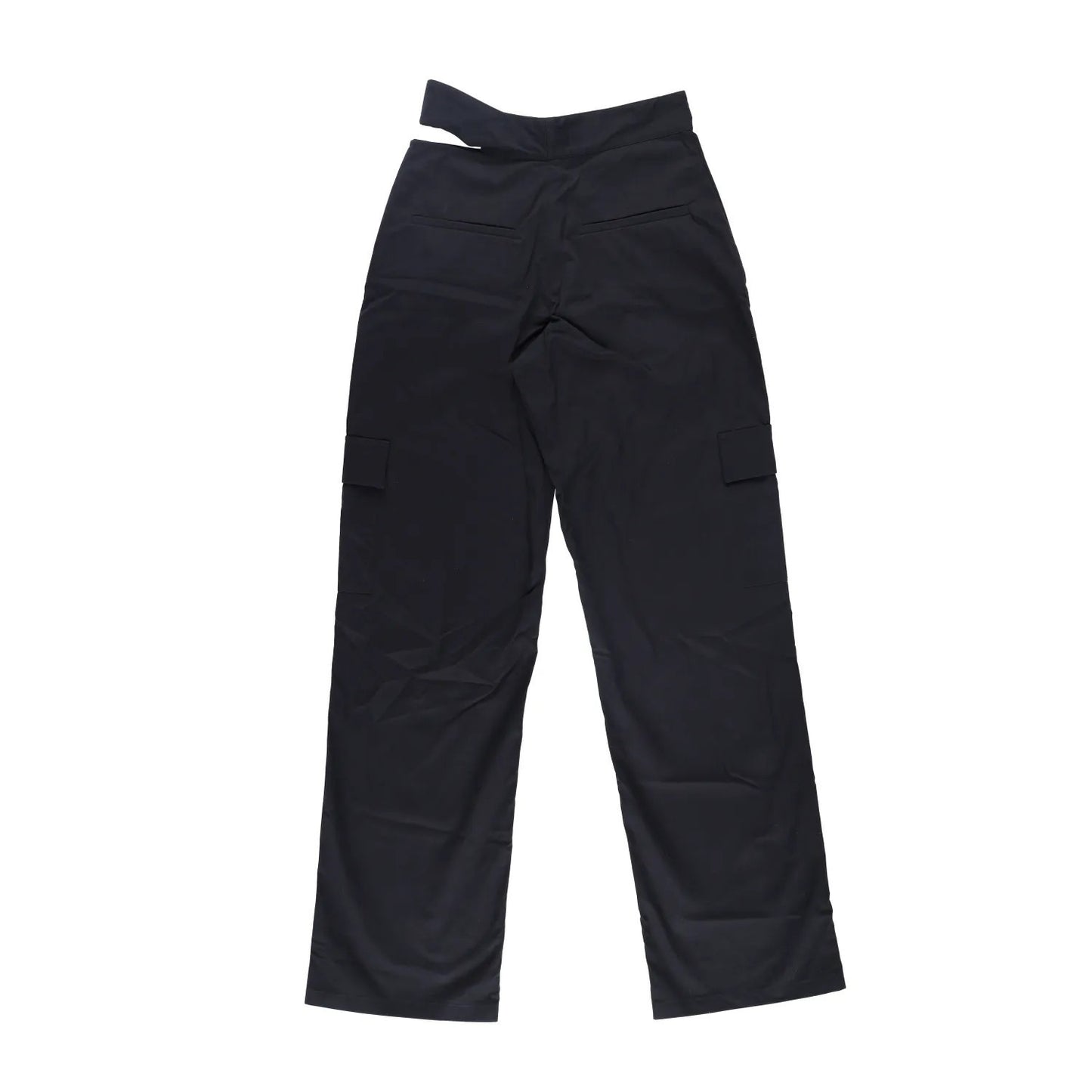 JADE CROPPER Womens Wrap Belt Cargo Trousers Black High Rise Wide Leg XS RRP 575 — View 11