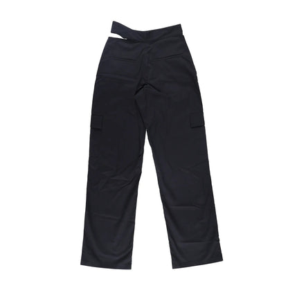 JADE CROPPER Womens Wrap Belt Cargo Trousers Black High Rise Wide Leg XS RRP 575 — View 11