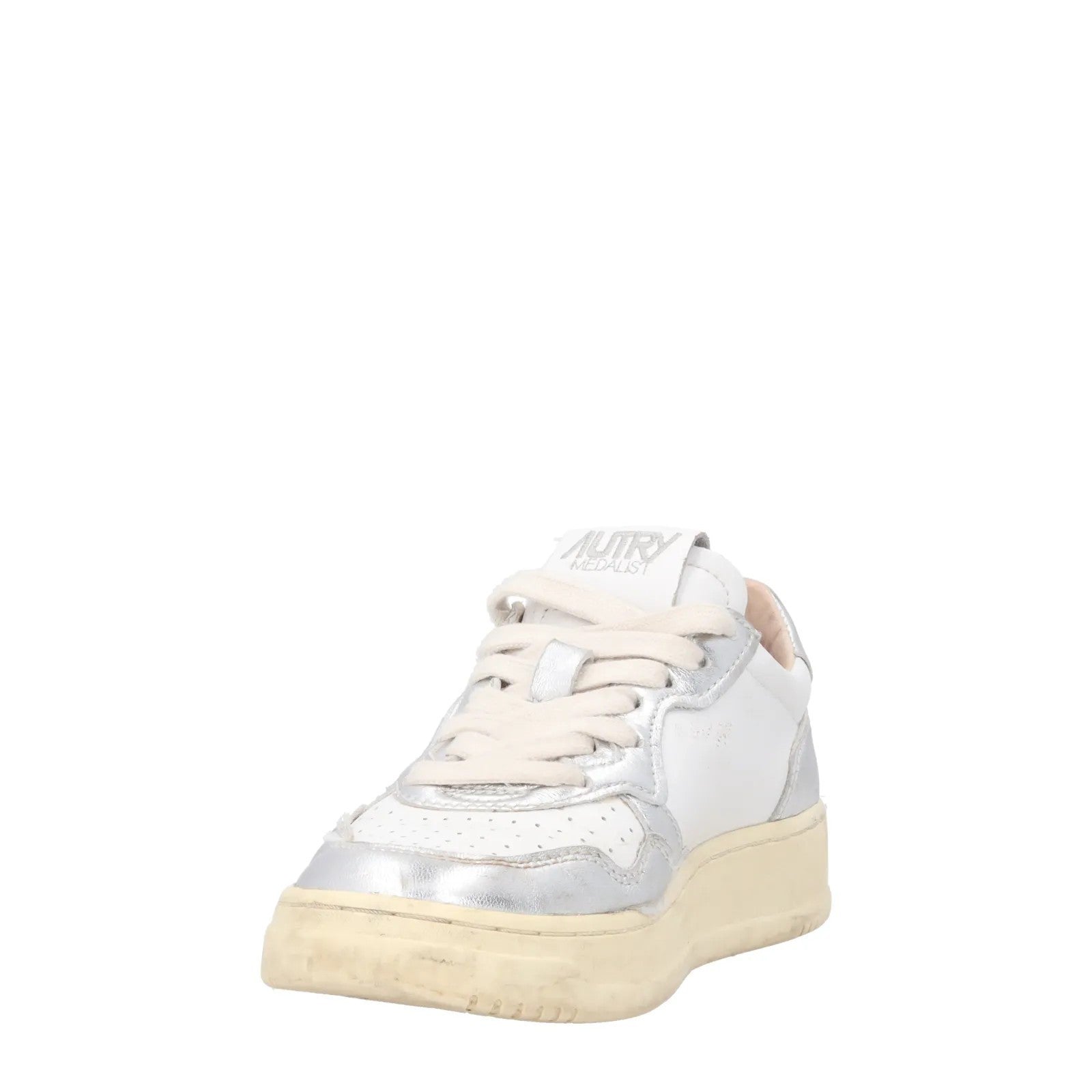 AUTRY Womens Medalist  Bicolour White Leather Low Top Sneaker EU 35 RRP 190 — View 3
