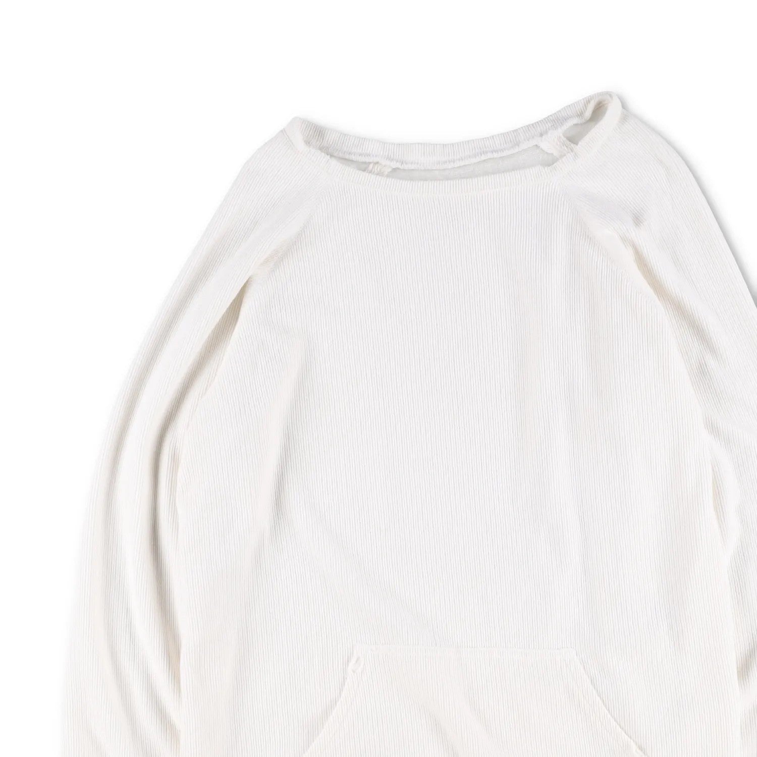 GREG LAUREN Womens White Cotton Pullover Jumper Women Crew Neck Size 3 RRP 350 — View 2