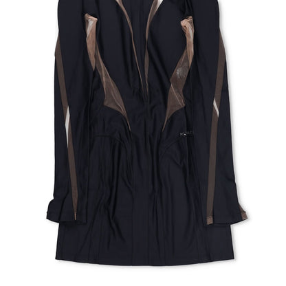 MUGLER Bodycon Mini Dress Black Nude 01 Black Mini Dresses Size 40 RRP 650 — View 3