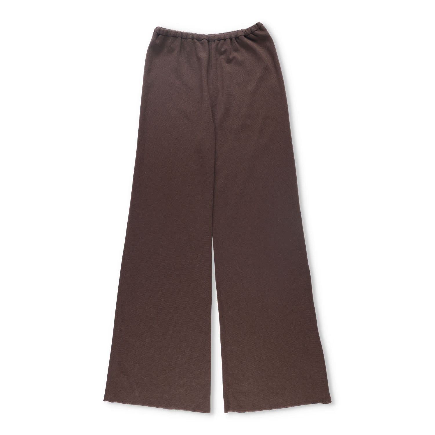 16ARLINGTON Womens Flared Joggers Wool Acrylic Blend Trousers Brown 12 RRP 680