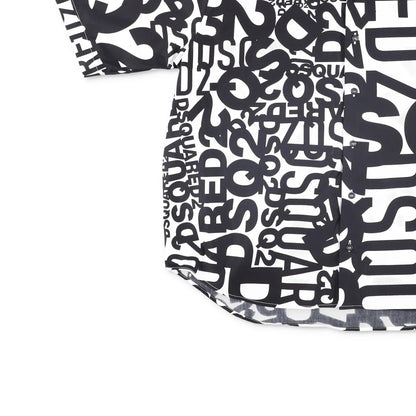 DSQUARED2 Mens Shirt Cotton Button-Up Multicoloured Short Sleeve Size 46 RRP 375 — View 3