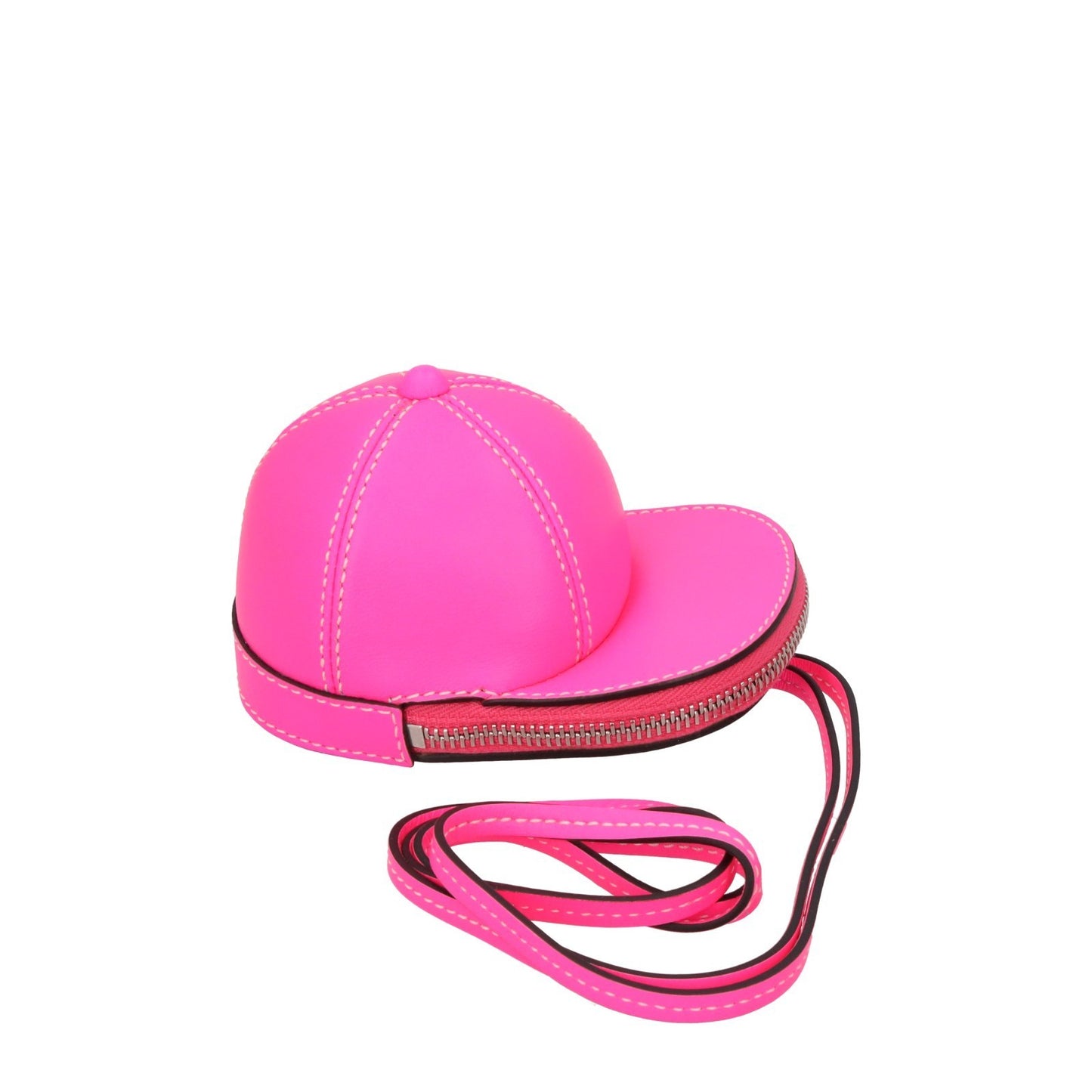 JW ANDERSON Leather Pink Mini Nano Bag Coin Purse Handbag Neon RRP360 — View 6