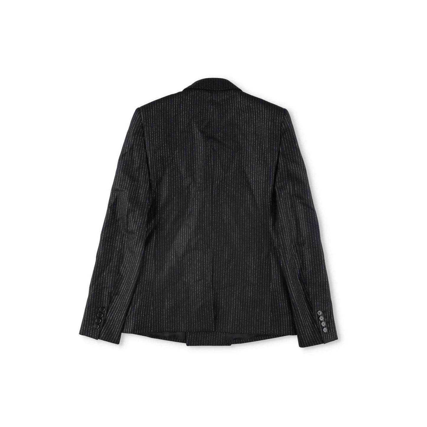 SAINT LAURENT Mens Button Accents Blazer Cotton Blend Black Size 48 RRP 2045 — View 12