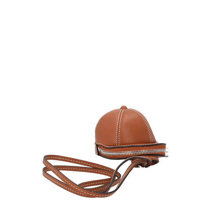 J.W. ANDERSON Womens Nano Cap Crossbody Bag Leather Pecan Size S RRP 295 — View 3