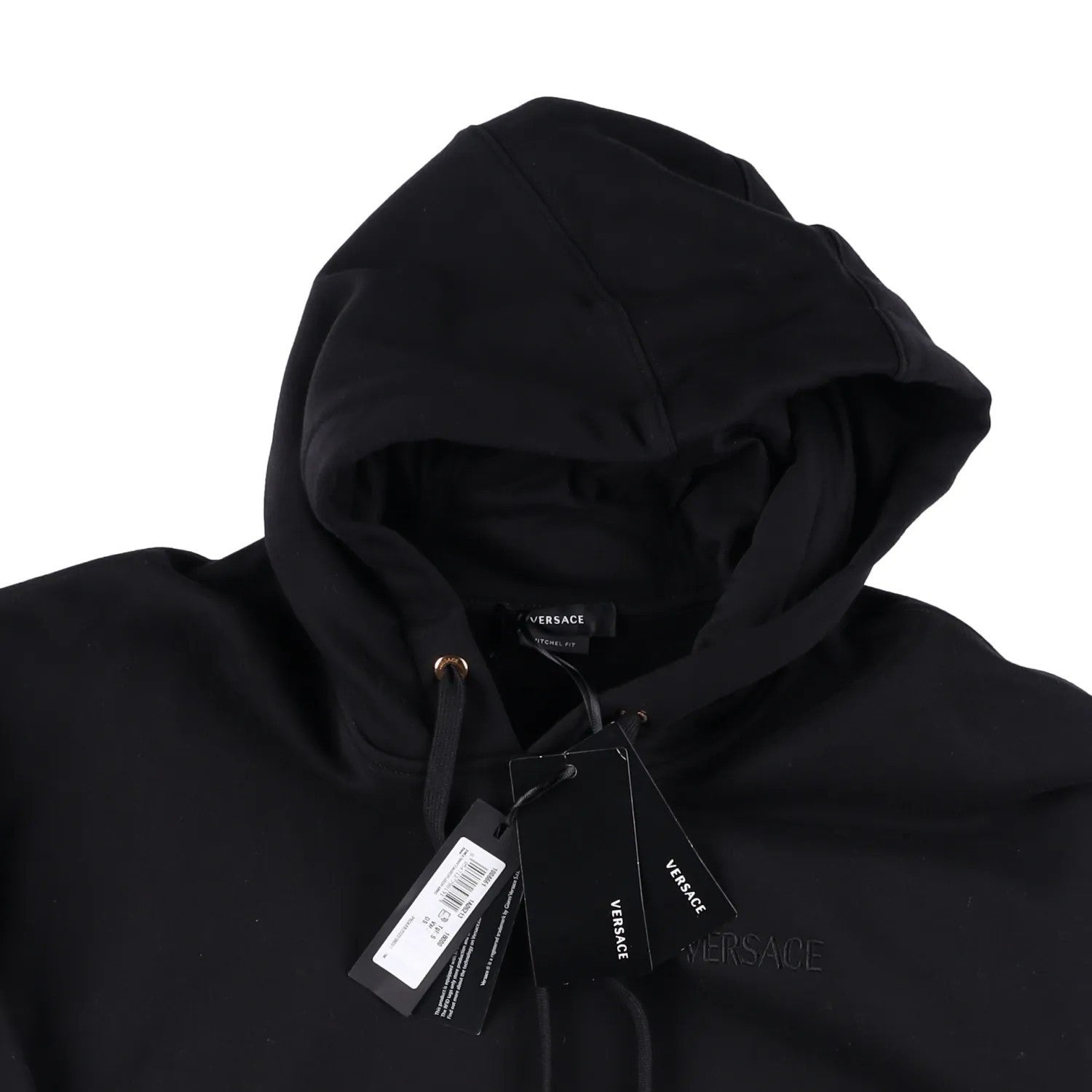 VERSACE Mens Sweatshirt Brushed Sweat Fabric Versace Embroidery Black S RRP 885 — View 8