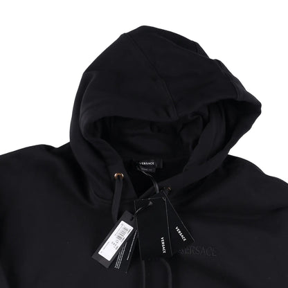 VERSACE Mens Sweatshirt Brushed Sweat Fabric Versace Embroidery Black S RRP 885 — View 8