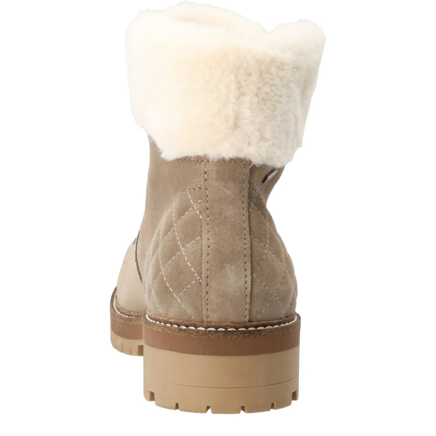 BARBOUR Womens Lula Ankle Boots Brown Suede Casual Taupe Fur Detail UK 3 RRP 139 — View 7