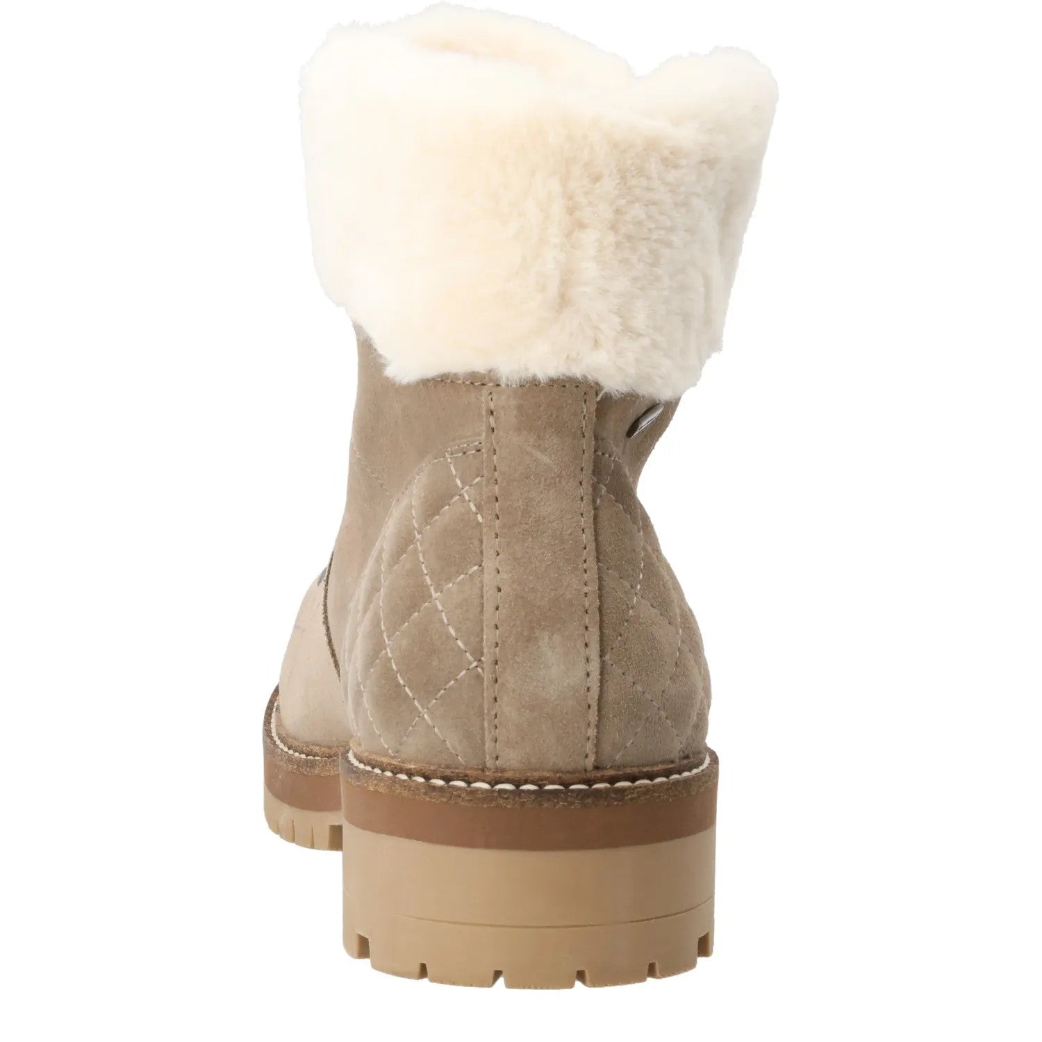 BARBOUR Womens Lula Ankle Boots Brown Suede Casual Taupe Fur Detail UK 3 RRP 139 — View 7