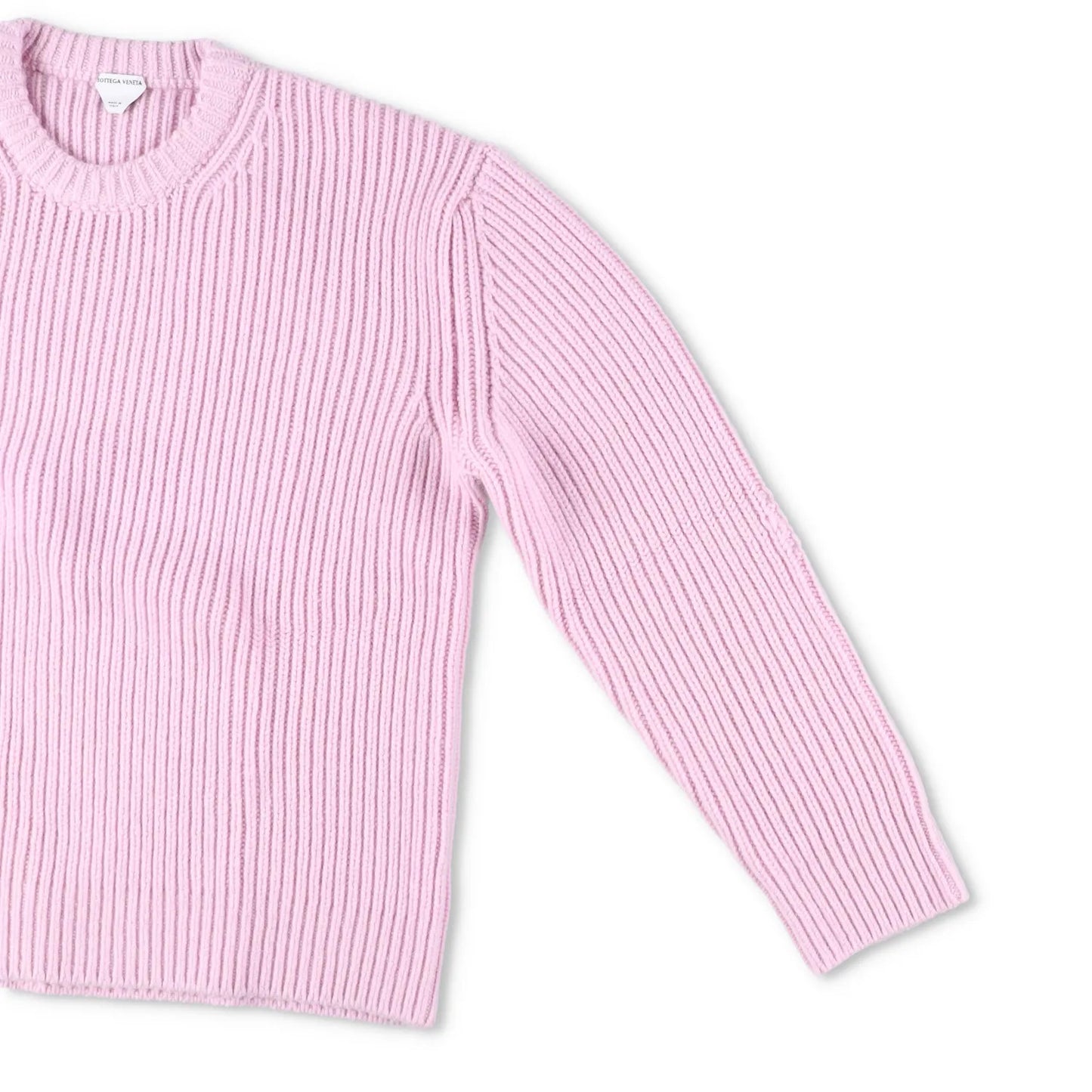 BOTTEGA VENETA Men Sweater Wool+Cashmere English Rib Knit Pink Jumper XL RRP1550 — View 4