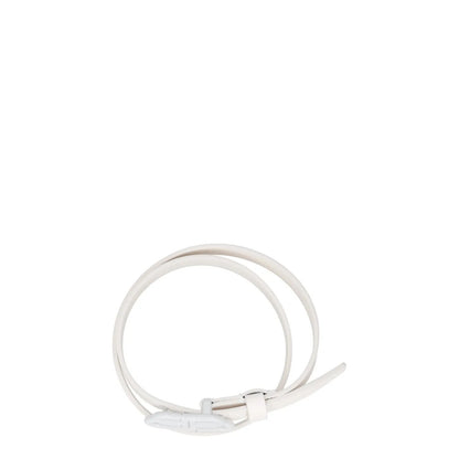 BALENCIAGA Womens Belt White Leather White Buckle Regular Width Size 85 RRP 360 — View 7