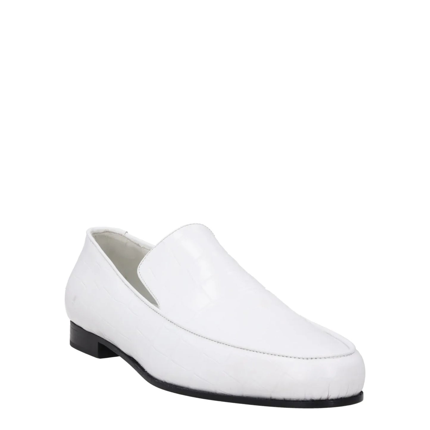 TOTEME The Croco Oval Loafer White Leather Slip On Comfort EU 42 RRP 480 — View 2