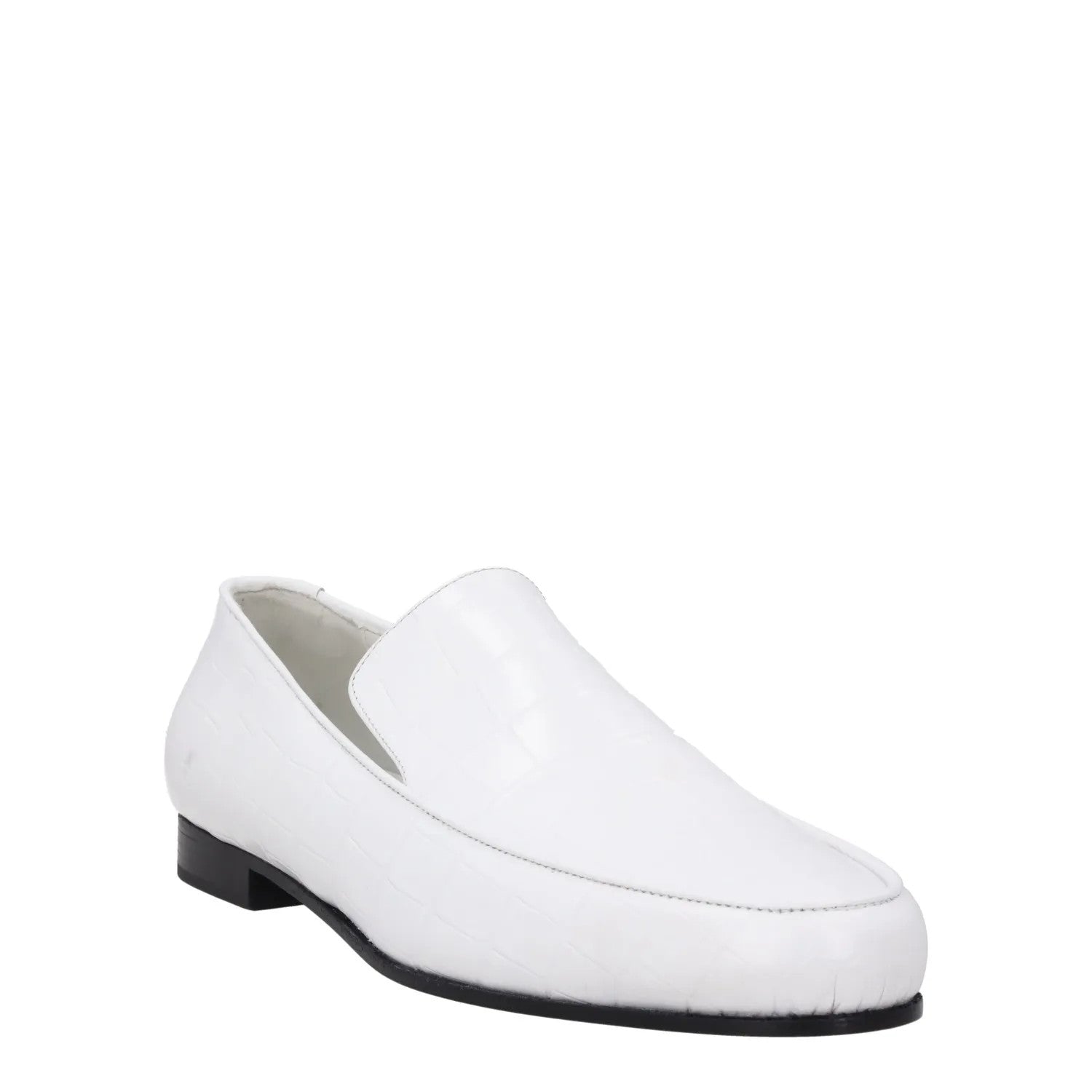 TOTEME The Croco Oval Loafer White Leather Slip On Comfort EU 42 RRP 480 — View 2