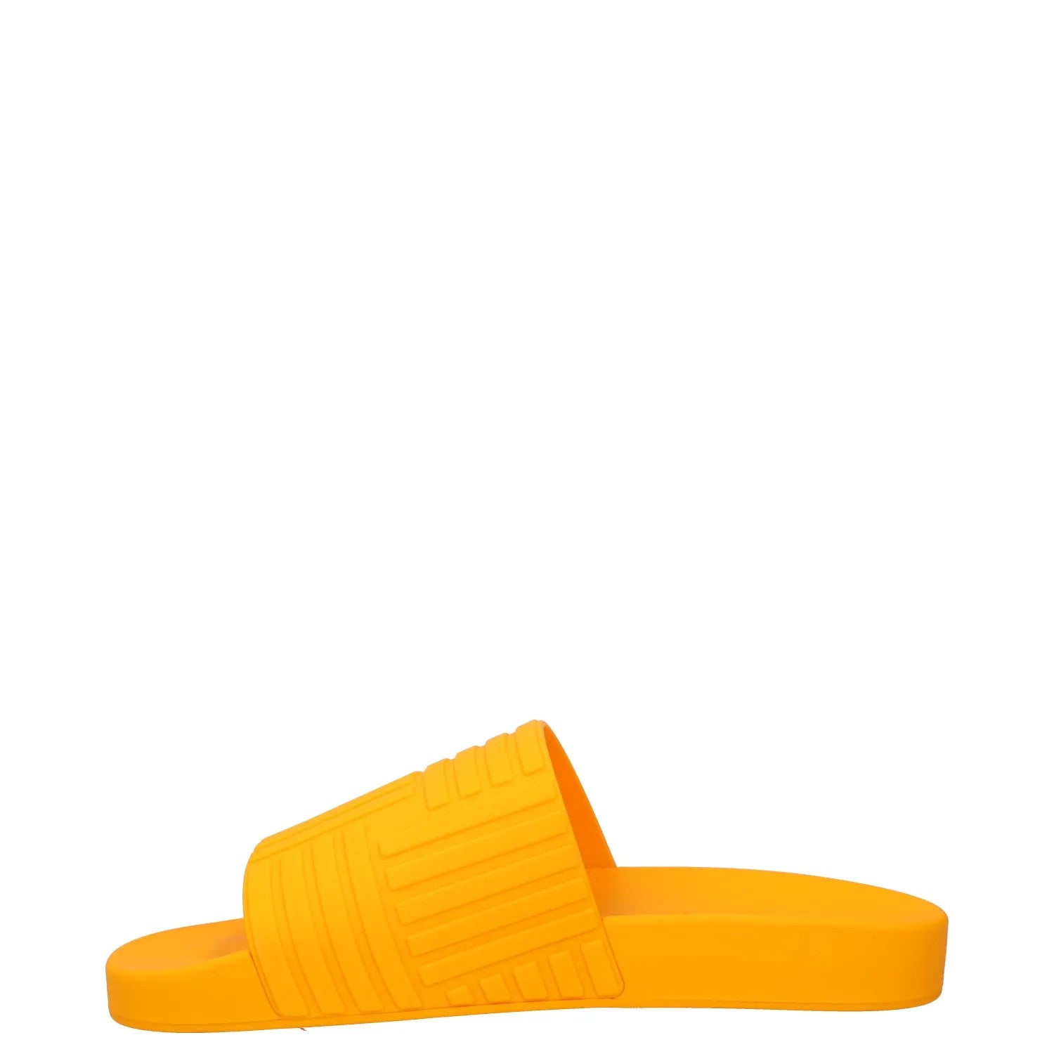 BOTTEGA VENETA Womens Slides Flat Rubber Geometric Print Orange UK 7 RRP 300 — View 4