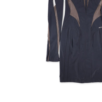 MUGLER Bodycon Mini Dress Black Nude 01 Black Mini Dresses Size 34 RRP 650 — View 3