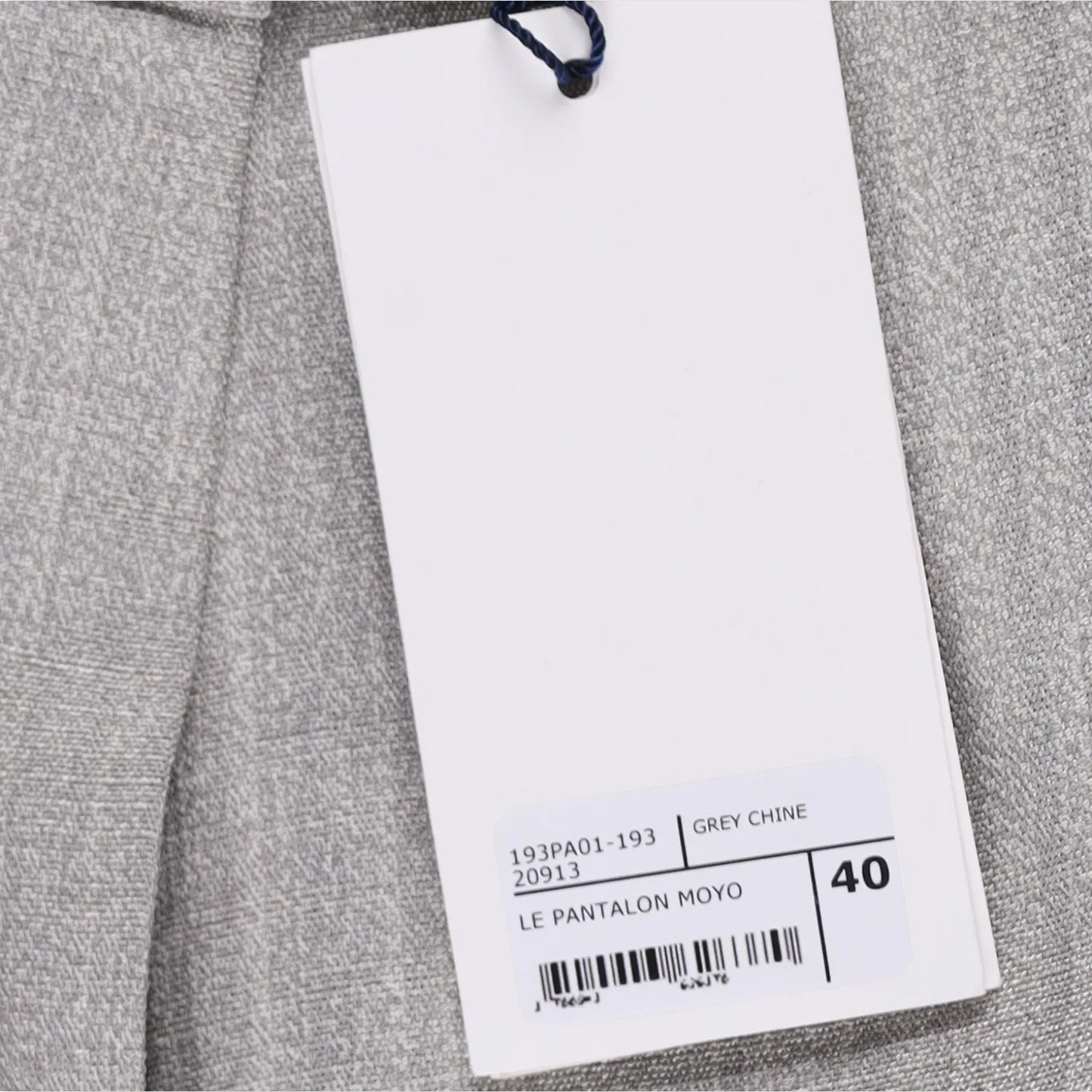 JACQUEMUS Womens Wide Leg Trousers Grey Silk Blend Pockets Size 40 RRP 300 — View 7