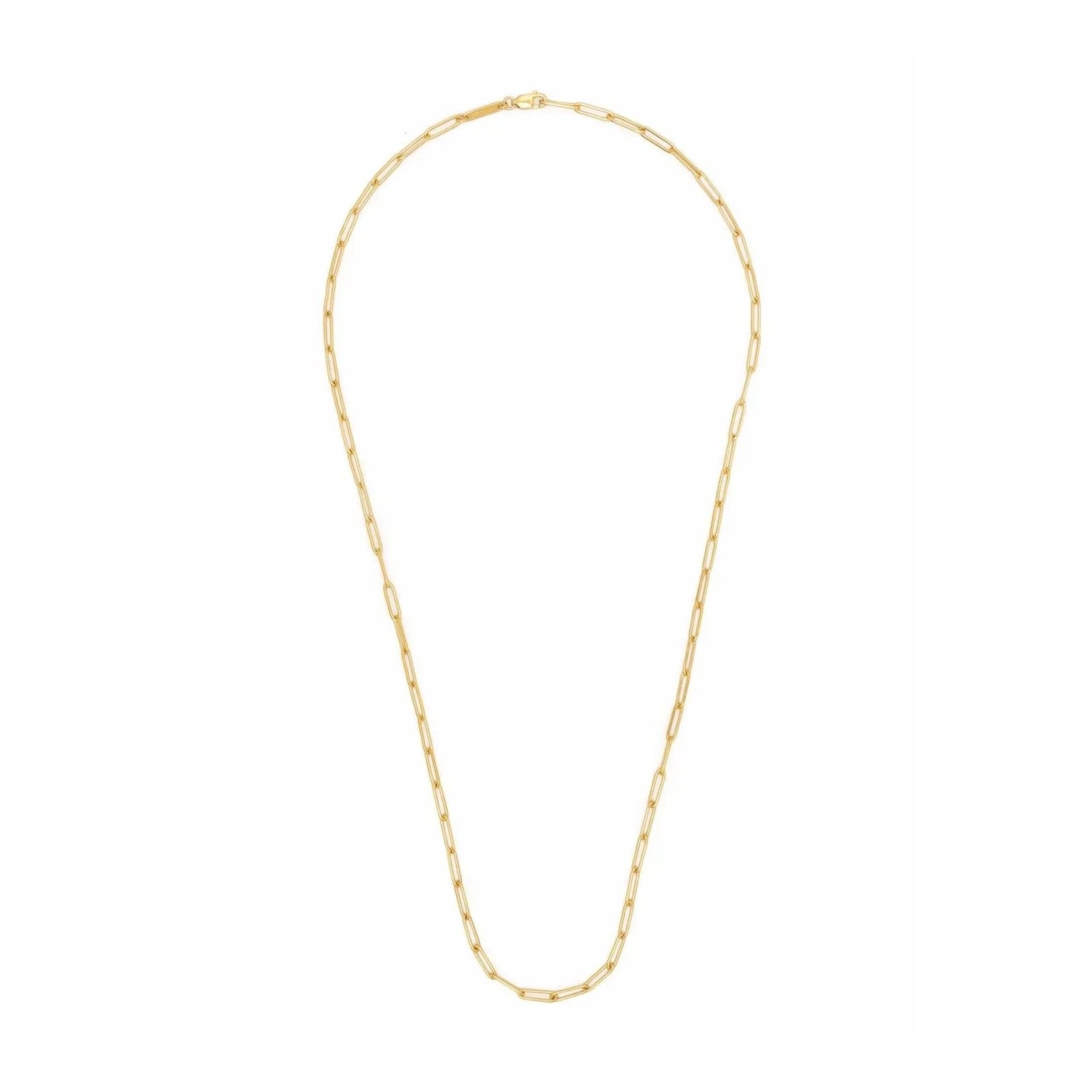 TOM WOOD Gold Plated Box Chain Necklace Lobster Fastening One Size RRP 182