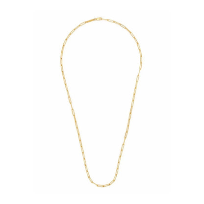TOM WOOD Gold Plated Box Chain Necklace Lobster Fastening One Size RRP 182