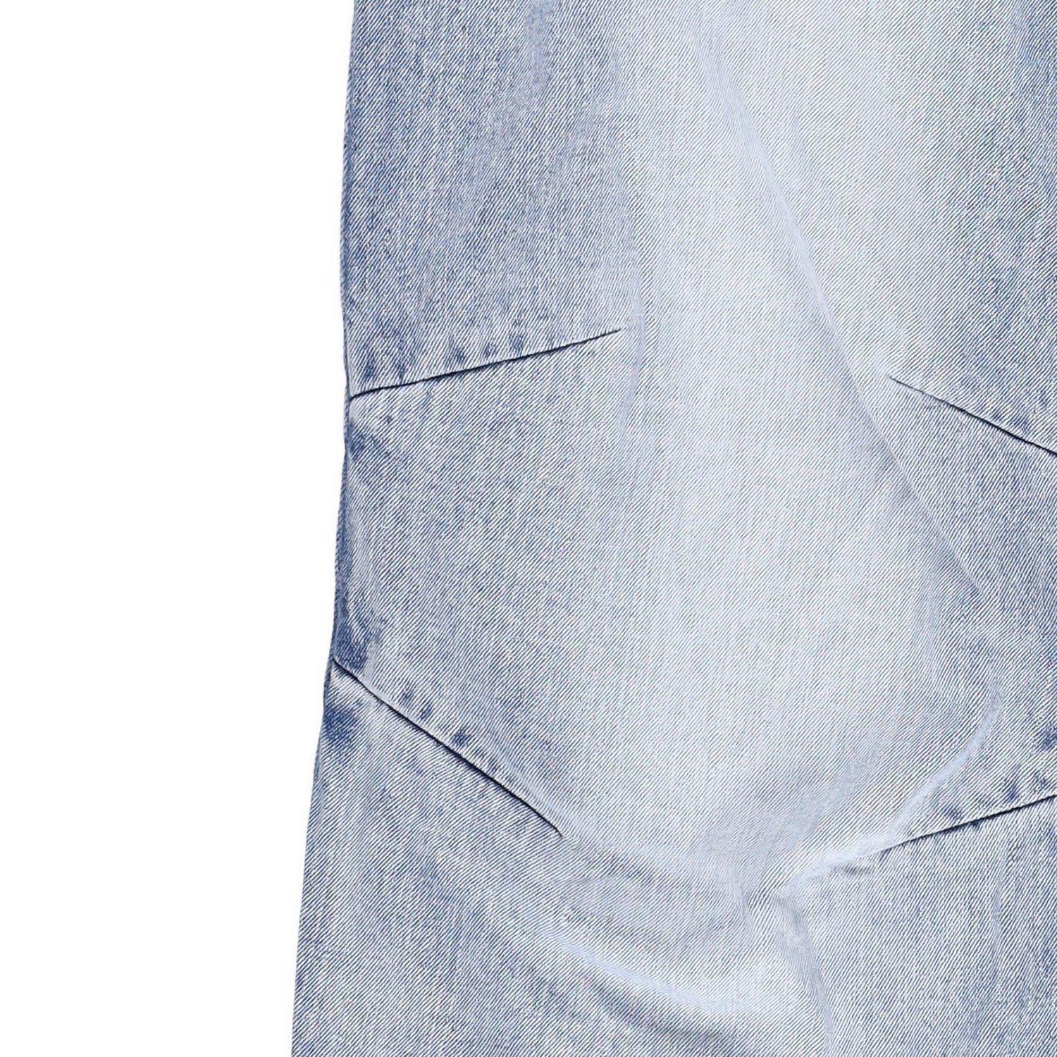 WE11 DONE Womens Sky Wire Detail Denim Pants Relaxed Fit High Rise Blue M RRP795 — View 6