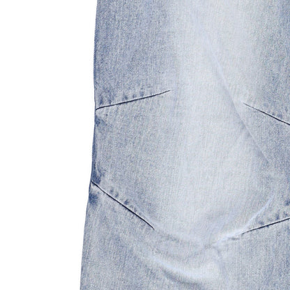 WE11 DONE Womens Sky Wire Detail Denim Pants Relaxed Fit High Rise Blue M RRP795 — View 6