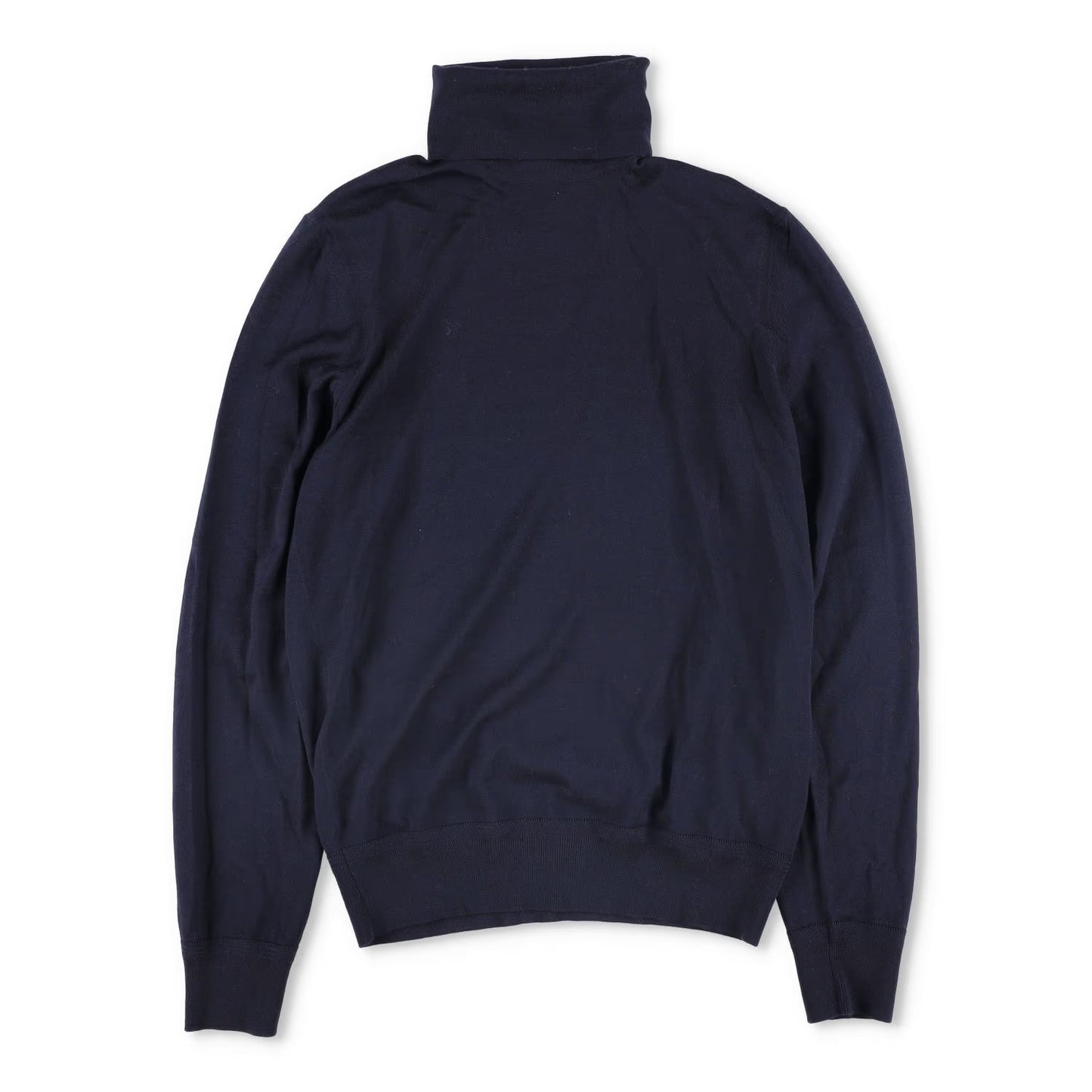 TOM FORD Mens Fine Gauge Merino Roll Neck Blue Turtleneck Jumper Size 48 RRP 930