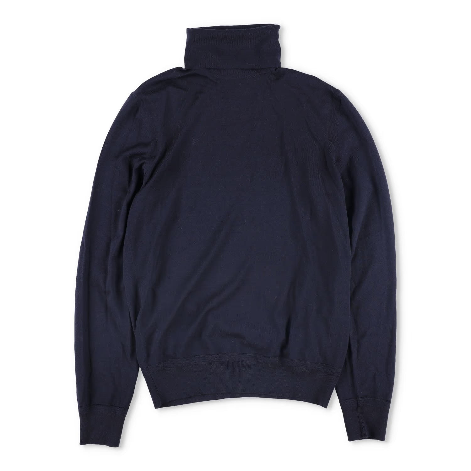 TOM FORD Mens Fine Gauge Merino Roll Neck Blue Turtleneck Jumper Size 48 RRP 930