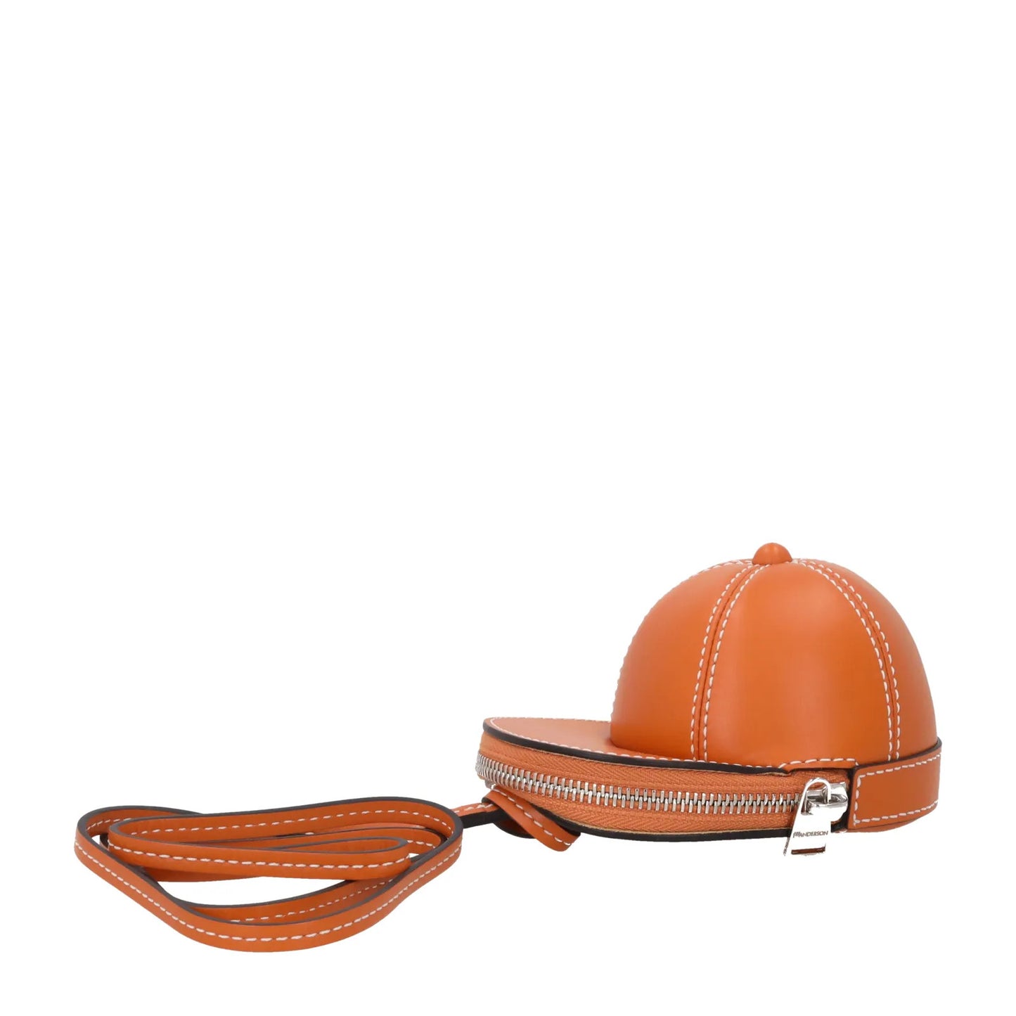 J.W. ANDERSON Womens Nano Cap Crossbody Bag Leather Ginger Size S RRP 295 — View 4
