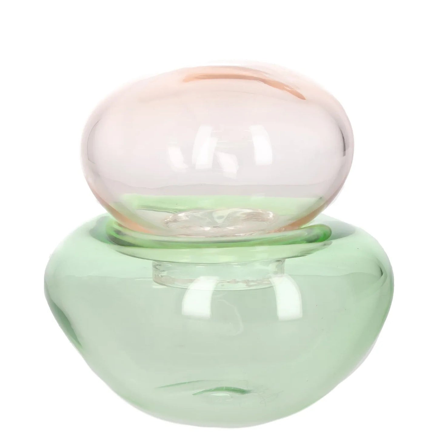 HELLE MARDAHL STUDIO Decoration Container Green Clear Glass Size S RRP 400 — View 2