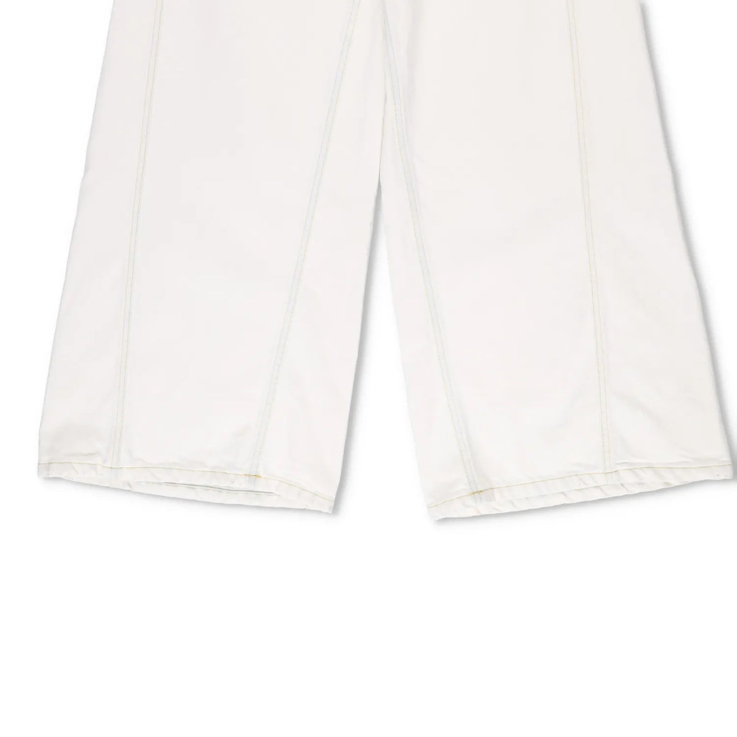 MONCLER GENIUS X Alicia Keys Womens Wide Leg Jeans Neutrals High Waist 40 RRP525 — View 4
