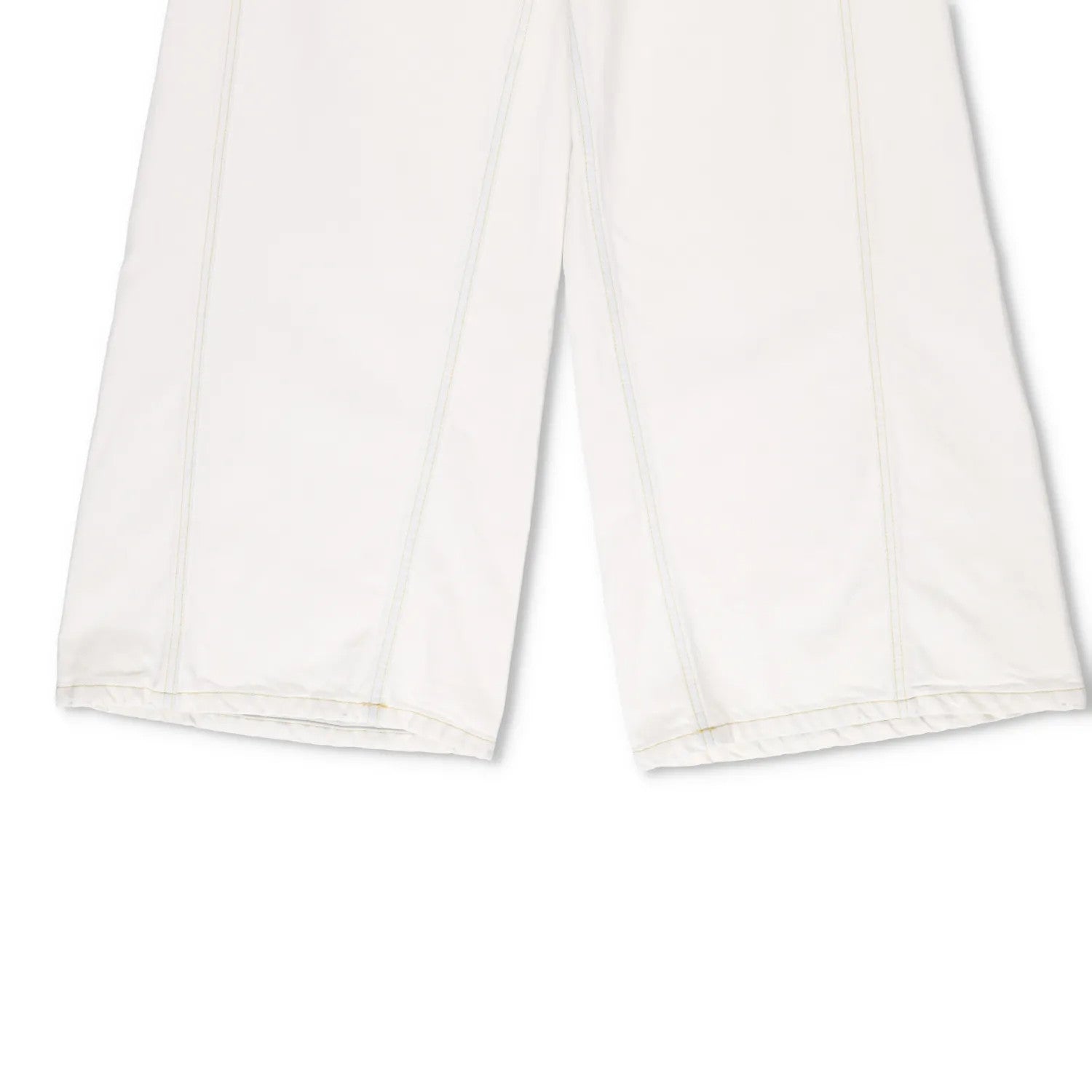 MONCLER GENIUS X Alicia Keys Womens Wide Leg Jeans Neutrals High Waist 40 RRP525 — View 4