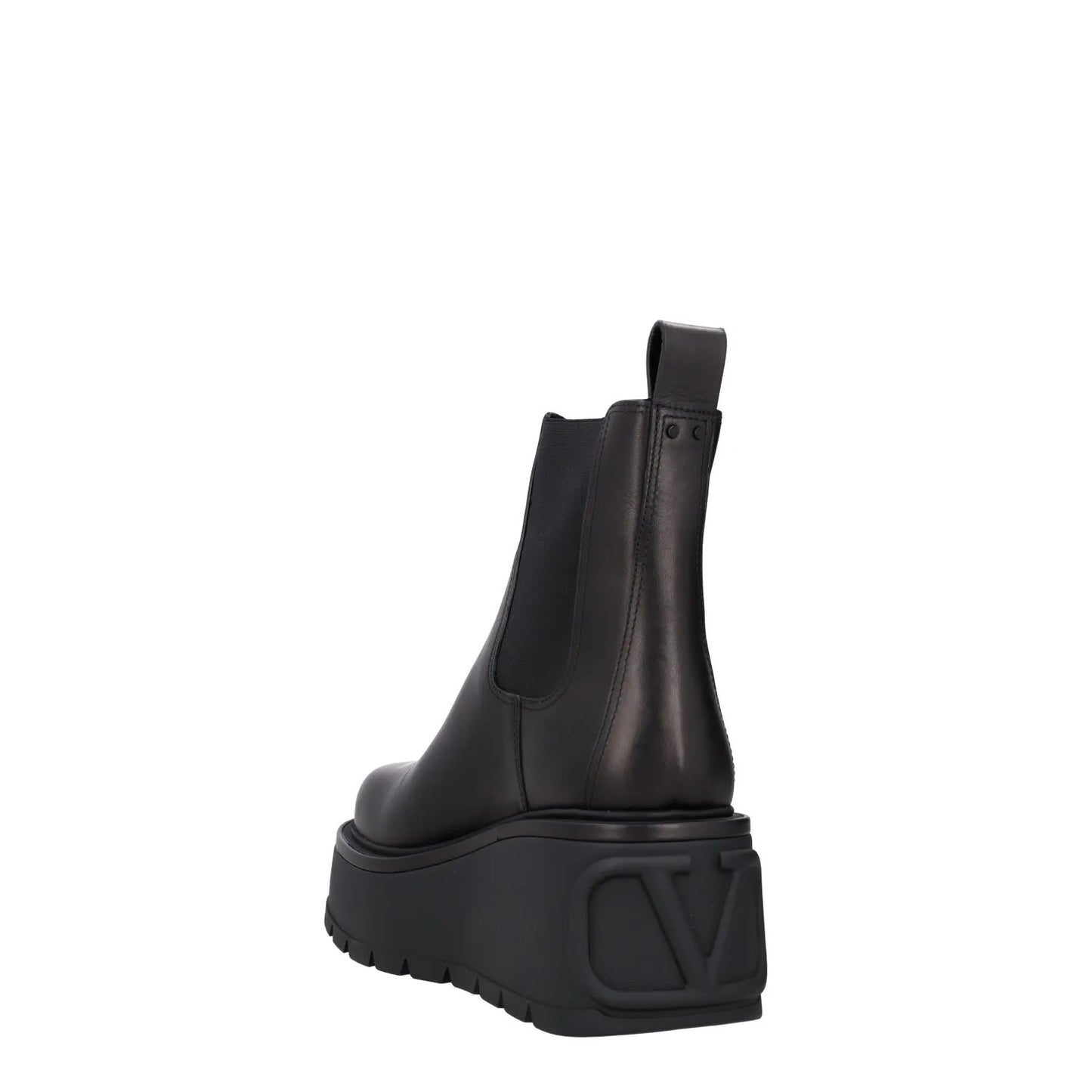 VALENTINO Women Chealsea Boots Black Leather Chunky Platform Sole UK2.5 RRP 1190 — View 5