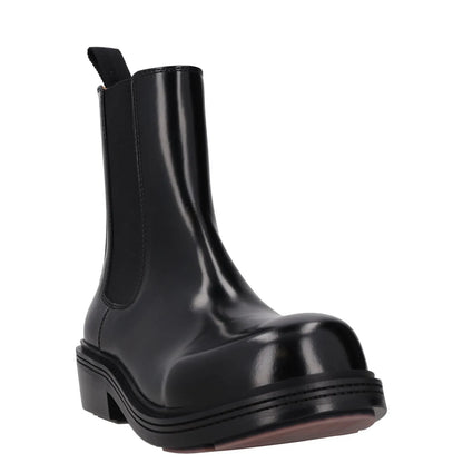 BOTTEGA VENETA Womens Chelsea Ankle Boot Vinyl Leather Black UK 4 RRP 1445 — View 2