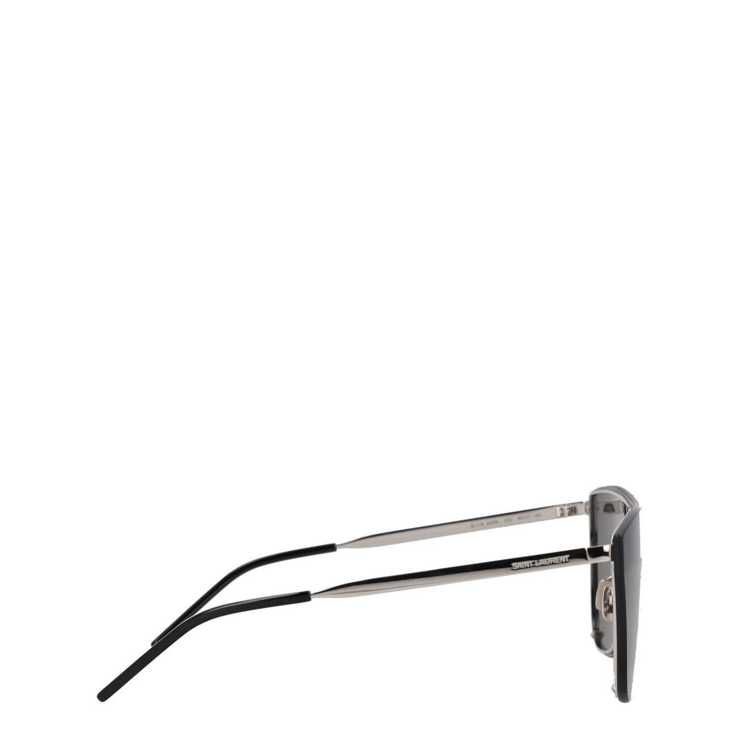 SAINT LAURENT Unisex Oversized Sunglasses Silver Metal Black Lens OS RRP 320 — View 6